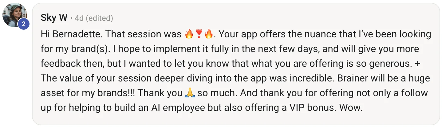 Comment from Sky W